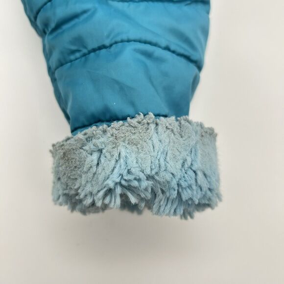 The NORTH FACE Reversible‎ Mossbud Blue Girls Fleece Jacket - Picture 10 of 11